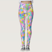 EASTER Leggings Bunny Egg Yoga Pants Frauen Mädche (Vorderseite)
