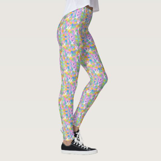 EASTER Leggings Bunny Egg Yoga Pants Frauen Mädche (Rechts)
