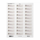 Easter Lilies Balloon Vintag Address Labels (Vorne)