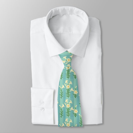Easter Lily Neck Tie Krawatte (Gebunden)
