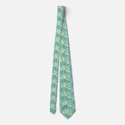 Easter Lily Neck Tie Krawatte (Rückseite)