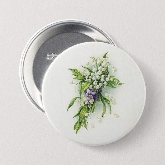 Easter Lily of Valley Devotions Button (Vorne & Hinten)