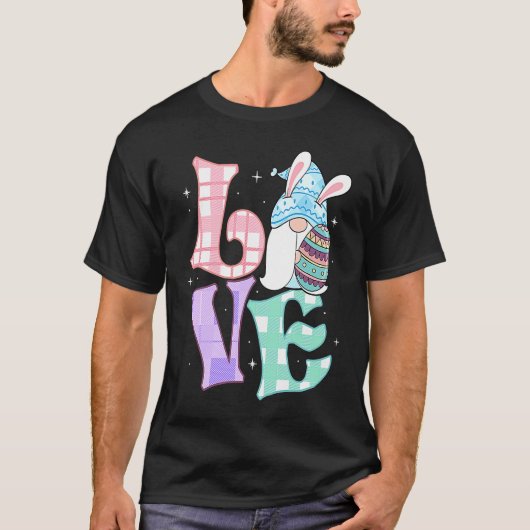 Easter Love Dwarfs Rabbit Easter Outfit Easter Bu T-Shirt (Vorderseite)