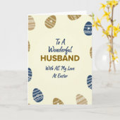Easter Love Husband Greeting Card Karte (Gelbe Blume)
