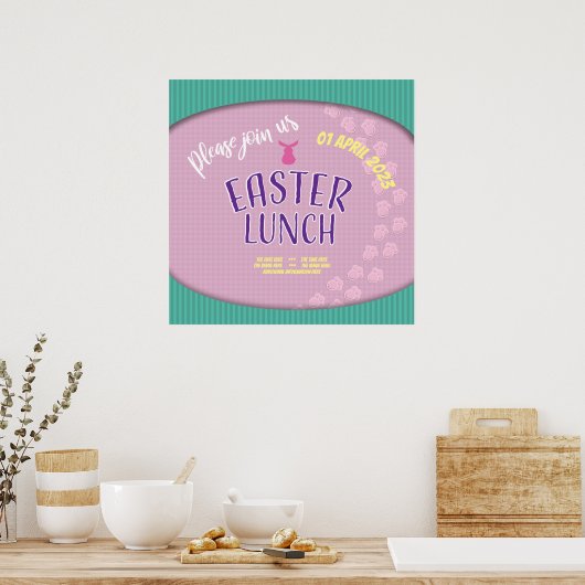 EASTER LUNCH POSTER (Küche)
