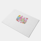 Easter Mama Bunny Ears Coquette Bow Easter Rabbit  Fußmatte (Schrägansicht)