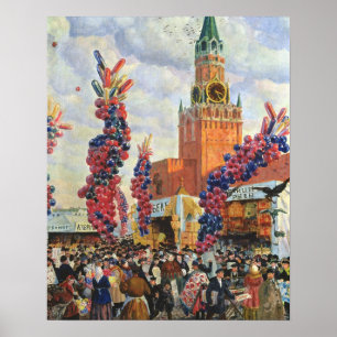 Easter Market at the Moscow Kremlin, 1917 Poster