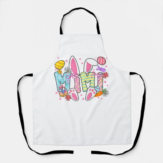 Easter Mimi Bunny Ears Coquette Bow Easter Rabbit  Schürze (Vorderseite)