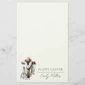 Easter Morning Cross with Crown of Thorns  Briefpapier (Vorderseite)