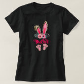 Easter Mothers Day Mother Leopard Bunny Rabbit T-Shirt (Design vorne)
