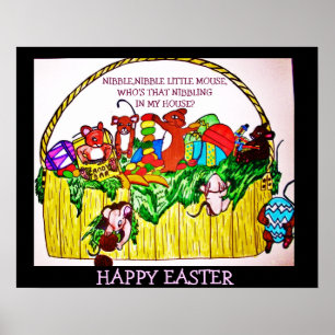 EASTER, NIBBAR, NIBBAR, KLEINE MAUSPOST POSTER