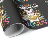 Easter No Bunny Loves Me Like Jesus Christian Geschenkpapier (Rolleneckpunkt)