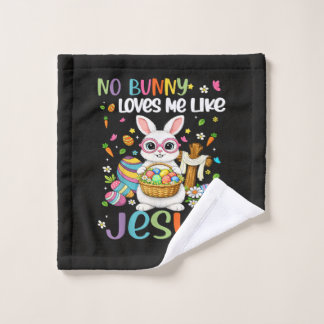Easter No Bunny Loves Me Like Jesus Christian Waschlappen