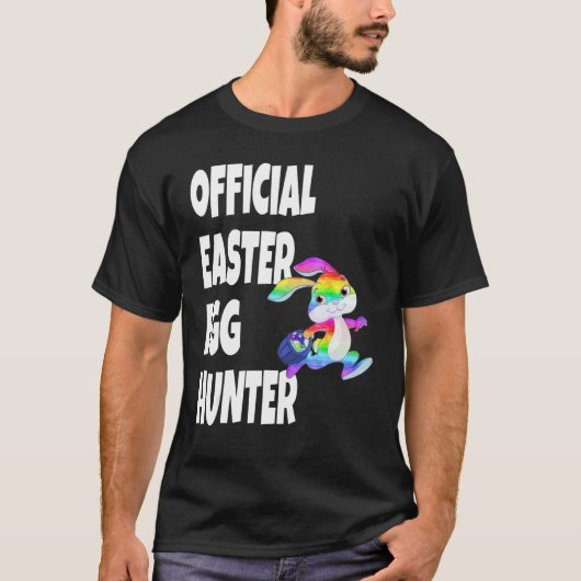 Easter Official Easter Egg Hunter Bunny T-Shirt (Vorderseite)