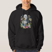 Easter Old English Sheepdog Bunny Eggs Dog on East Hoodie (Vorderseite)