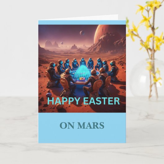 Easter on mars karte (Gelbe Blume)