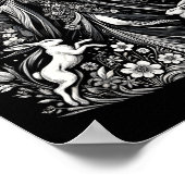 Easter Ostara Eostre Pagan Witchcraft Spring Moon  Poster (Ecke)