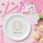 Easter Paper Plate with Cute Bunny Design Pappteller (Party)