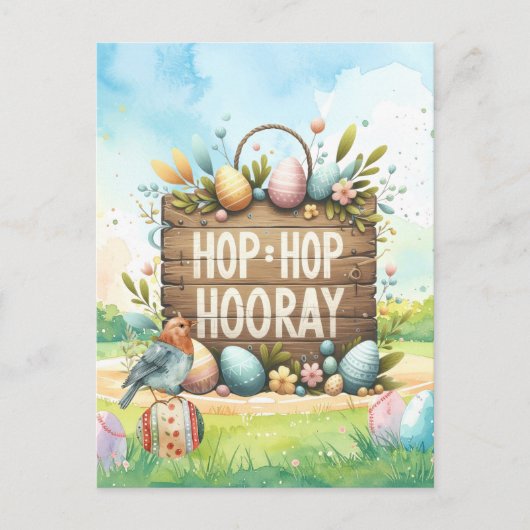 Easter Party Invitation card  Postkarte (Vorderseite)