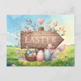 Easter Party Invitation card  Postkarte