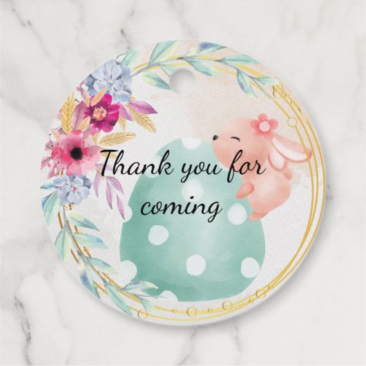 Easter party thank you geschenkanhänger (Rückseite)