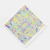 Easter Pastel Abstract Party Paper Napkins Serviette (Ecke)