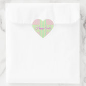 Easter Pastel Cross Heart Stickers - Happy Easter (Tasche)
