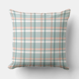 Easter Pastel Gingham Throw Pillow Kissen