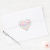 Easter Pastel Plaid Heart Stickers - Celebrate (Umschlag)
