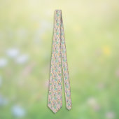 Easter Patchwork Pastel Bunnies Eggs and Gingham Krawatte