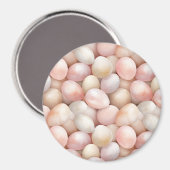 Easter Peach Pink Eggs Magnet (Vorderseite/Rückseite)