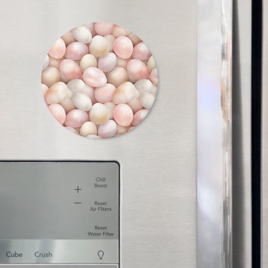 Easter Peach Pink Eggs Magnet (In Situ (Kühlschrank))