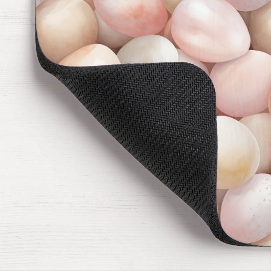 Easter Peach Pink Eggs Mousepad (Ecke)