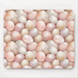 Easter Peach Pink Eggs   Mousepad