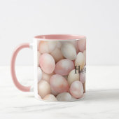 Easter Peach Pink Eggs Tasse (Links)