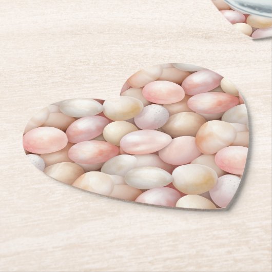 Easter Peach Pink Eggs   Untersetzer (angewinkelt)