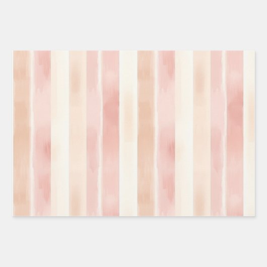 Easter Pink Peach Floral Birthday   Geschenkpapier Set (Vorderseite 3)