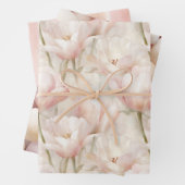 Easter Pink Peach Floral Birthday   Geschenkpapier Set (Beispiel)