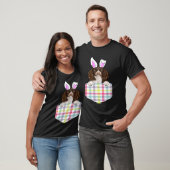 Easter Plaid English Springer Spaniel Bunny Dog In T-Shirt (Unisex)