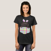 Easter Plaid Newfoundland Bunny Dog In Pocket T-Shirt (Vorne ganz)