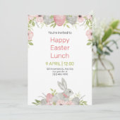 Easter Potluck Invitation Einladung (Stehend Vorderseite)