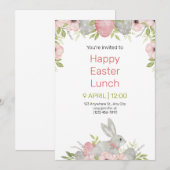 Easter Potluck Invitation Einladung (Vorne/Hinten)