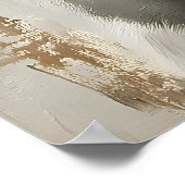 Easter Rabbit Carrot Print, Spring Bunny Poster (Ecke)