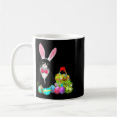 Easter Rabbit Cat Bunny Ears Eggs Happy Easter Day Kaffeetasse (Links)