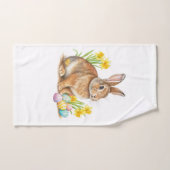Easter Rabbit Hand Towel Handtuch (Handtuch)