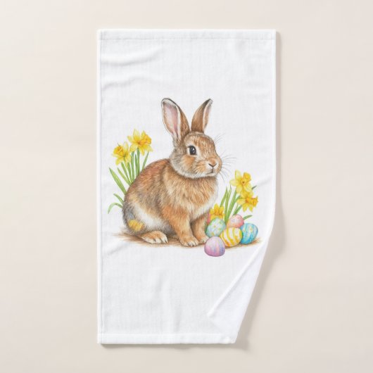 Easter Rabbit Hand Towel Handtuch (Handtuch)