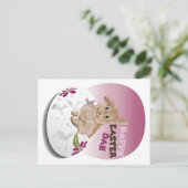 Easter Rabbit Postkarte (Stehend Vorderseite)