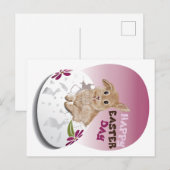Easter Rabbit Postkarte (Vorne/Hinten)