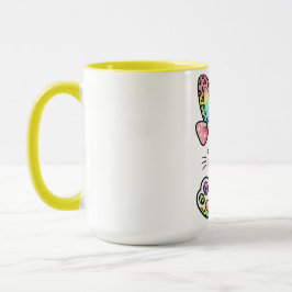  Easter Rainbow Bunny Tasse