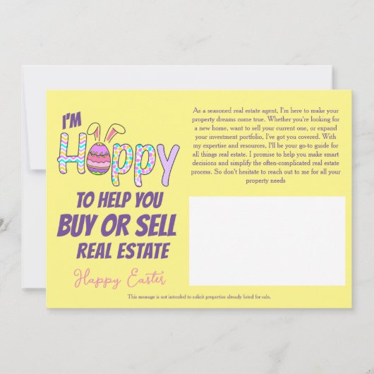 Easter Real Anwesen Business Card Mailer Einladung (Vorderseite)